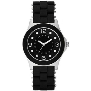 Buy Shop Marc Jacobs Pelly Black Dial Black Silicone Strap Watch for Women - MBM2541 USA Online