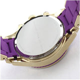 Buy Shop Marc Jacobs Rock Chronograph Purple Dial Purple Silicone Strap Watch for Women - MBM2549 USA Online