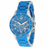 Buy Shop Marc Jacobs Rock Chronograph Blue Dial Blue Silicone Strap Watch for Women - MBM2575 USA Online