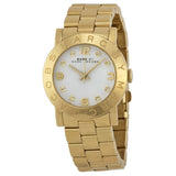 Buy Shop Marc Jacobs Amy White Dial Gold Steel Strap Watch for Women - MBM3056 USA Online