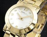 Buy Shop Marc Jacobs Mini Amy White Dial Gold Steel Strap Watch for Women - MBM3057 USA Online