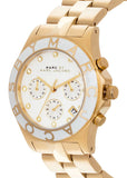 Buy Shop Marc Jacobs Blade Chronograph White Dial Gold Steel Strap Watch for Women - MBM3081 USA Online