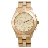 Buy Shop Marc Jacobs Blade Chronograph Gold Dial Gold Steel Strap Watch for Women - MBM3101 USA Online