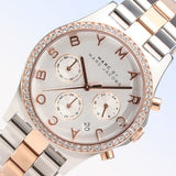 Buy Shop Marc Jacobs Henry Chronograph Silver Dial Two Tone Steel Strap Watch for Women - MBM3106 USA Online