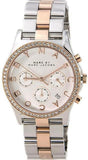 Buy Shop Marc Jacobs Henry Chronograph Silver Dial Two Tone Steel Strap Watch for Women - MBM3106 USA Online