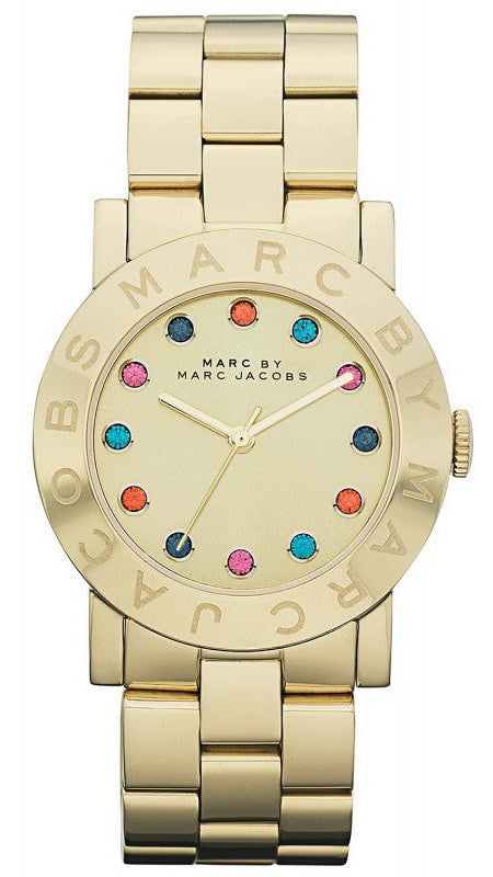 Buy Shop Marc Jacobs Blade Gold Dial Gold Steel Strap Watch for Women - MBM3141 USA Online
