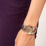 Buy Shop Marc Jacobs Amy Silver Dial Two Tone Steel Strap Watch for Women - MBM3194 USA Online