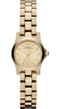 Buy Shop Marc Jacobs Henry Dinky Gold Dial Gold Steel Strap Watch for Women - MBM3199 USA Online