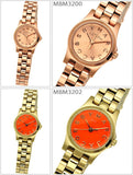 Buy Shop Marc Jacobs Henry Dinky Red Dial Gold Steel Strap Watch for Women - MBM3202 USA Online