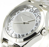 Buy Shop Marc Jacobs Henry Transparent Silver Dial Silver Steel Strap Watch for Women - MBM3205 USA Online