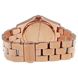 Buy Shop Marc Jacobs Henry Blue Dial Rose Gold Steel Strap Watch for Women - MBM3213 USA Online