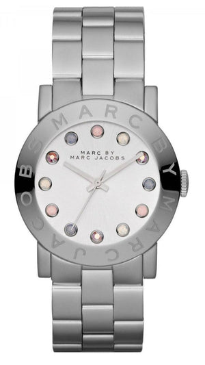 Buy Shop Marc Jacobs Amy Dexter Silver Dial Silver Steel Strap Watch for Women - MBM3214 USA Online