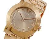 Buy Shop Marc Jacobs Amy Glitz Brown Dial Rose Gold Steel Strap Watch for Women - MBM3221 USA Online