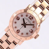 Buy Shop Marc Jacobs Amy White Dial Rose Gold Steel Strap Watch for Women - MBM3227 USA Online