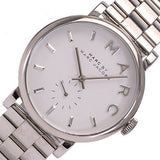 Buy Shop Marc Jacobs Baker White Dial Silver Steel Strap Watch for Women - MBM3242 USA Online