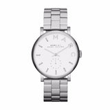 Marc Jacobs Baker White Dial Silver Steel Strap Watch for Women - MBM3242