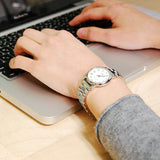 Buy Shop Marc Jacobs Baker White Dial Silver Steel Strap Watch for Women - MBM3246 USA Online