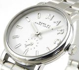 Buy Shop Marc Jacobs Baker White Dial Silver Steel Strap Watch for Women - MBM3246 USA Online