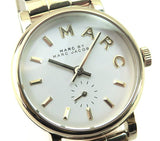 Buy Shop Marc Jacobs Baker White Dial Gold Steel Strap Watch for Women - MBM3247 USA Online