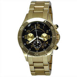 Buy Shop Marc Jacobs Rock Chronograph Black Dial Gold Steel Strap Watch for Women - MBM3253 USA Online
