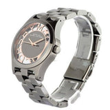Buy Shop Marc Jacobs Henry Skeleton Black Dial Black Steel Strap Watch for Women - MBM3254 USA Online
