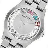 Buy Shop Marc Jacobs Henry Skeleton Silver Dial Silver Steel Strap Watch for Women - MBM3262 USA Online