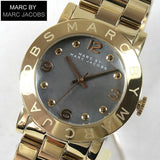 Buy Shop Marc Jacobs Amy Black Dial Gold Steel Strap Watch for Women - MBM3273 USA Online