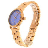 Buy Shop Marc Jacobs Mini Baker Blue Dial Rose Gold Steel Strap Watch for Women - MBM3285 USA Online