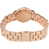 Buy Shop Marc Jacobs Mini Baker Blue Dial Rose Gold Steel Strap Watch for Women - MBM3285 USA Online