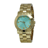 Buy Shop Marc Jacobs Amy Blue Dial Gold Steel Strap Watch for Women - MBM3301 USA Online