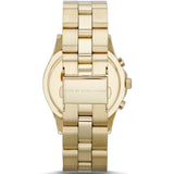 Buy Shop Marc Jacobs Blade Chronograph Blue Dial Gold Steel Strap Watch for Women - MBM3307 USA Online
