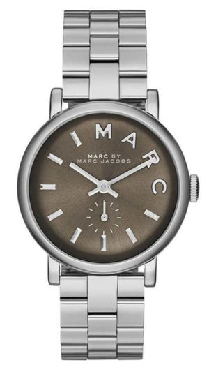 Buy Shop Marc Jacobs Baker Brown Dial Silver Steel Strap Watch For Women - MBM3329 USA Online