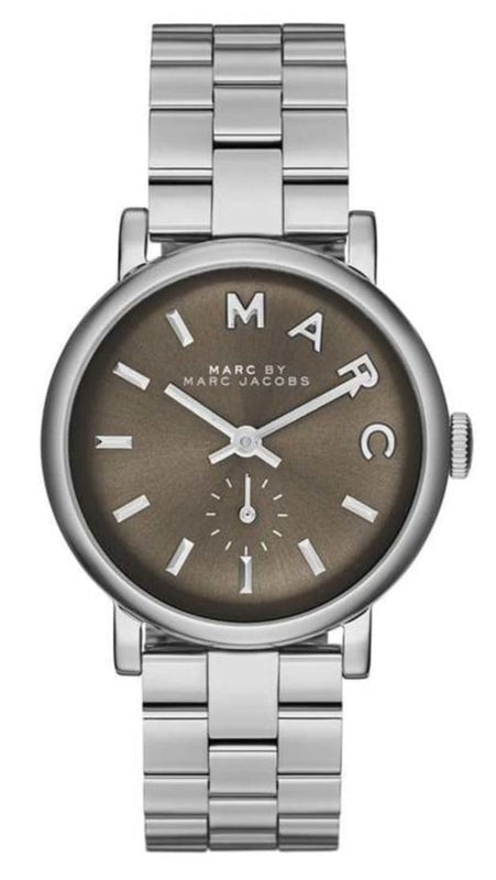 Buy Shop Marc Jacobs Baker Brown Dial Silver Steel Strap Watch For Women - MBM3329 USA Online