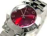 Buy Shop Marc Jacobs Amy Red Dial Silver Steel Strap Watch for Women - MBM3333 USA Online