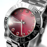 Buy Shop Marc Jacobs Amy Red Dial Silver Steel Strap Watch for Women - MBM3333 USA Online