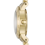 Buy Shop Marc Jacobs Amy Black Dial Gold Steel Strap Watch for Women - MBM3273 USA Online