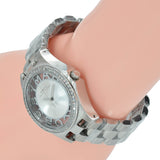 Buy Shop Marc Jacobs Henry Transparent Silver Dial Silver Steel Strap Watch for Women - MBM3337 USA Online