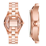 Buy Shop Marc Jacobs Henry Transparent Rose Gold Dial Rose Gold Steel Strap Watch for Women - MBM3339 USA Online