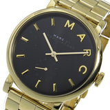 Buy Shop Marc Jacobs Baker Black Dial Gold Steel Strap Watch for Women - MBM3355 USA Online