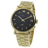 Buy Shop Marc Jacobs Baker Black Dial Gold Steel Strap Watch for Women - MBM3355 USA Online
