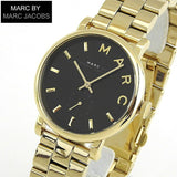 Buy Shop Marc Jacobs Baker Black Dial Gold Steel Strap Watch for Women - MBM3355 USA Online
