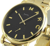 Buy Shop Marc Jacobs Baker Black Dial Gold Steel Strap Watch for Women - MBM3355 USA Online