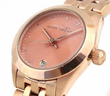 Buy Shop Marc Jacobs Peeker Pink Dial Rose Gold Stainless Steel Strap Watch for Women - MBM3377 USA Online
