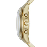 Buy Shop Marc Jacobs Peeker Chronograph Gold Dial Gold Steel Strap Watch for Women - MBM3393 USA Online