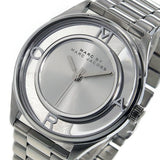 Buy Shop Marc Jacobs Tether Transparent Silver Dial Silver Steel Strap Watch for Women - MBM3412 USA Online