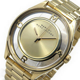 Buy Shop Marc Jacobs Marc Tether Transparent Gold Dial Gold Steel Strap Watch for Women - MBM3413 USA Online