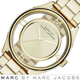 Buy Shop Marc Jacobs Marc Tether Transparent Gold Dial Gold Steel Strap Watch for Women - MBM3413 USA Online