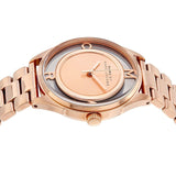 Marc Jacobs Tether Rose Gold Transparent Dial Stainless Steel Strap Watch for Women - MBM3414