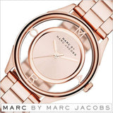 Buy Shop Marc Jacobs Tether Transparent Rose Gold Dial Rose Gold Steel Strap Watch for Women - MBM3414 USA Online