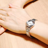 Buy Shop Marc Jacobs Tether Transparent Silver Dial Silver Steel Strap Watch for Women - MBM3416 USA Online